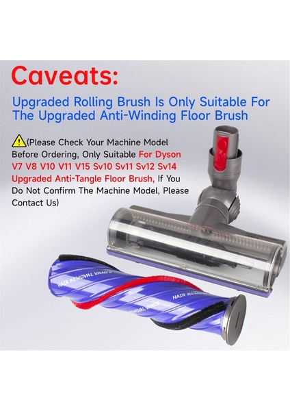 Dyson V10 V11 V15 Direct Drive Kablosuz Elektrikli Süpürge Başlığı Ataşmanları Için Fırça Rulosu, Dyson Rulo Fırça Değişimi Için (Yurt Dışından) modelleri