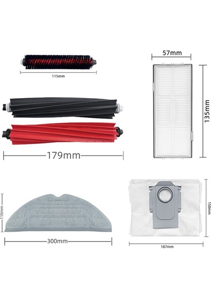 Roborock S8 Pro Ultra Yedek Parçaları Duoroller Fırça Temizleme Fırçası Toz Torbaları Filtreler Mendiller Yan Fırça (Yurt Dışından) indirimleri