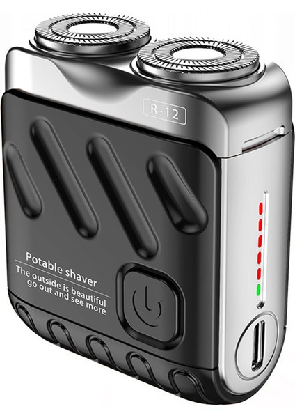 Sakal Tıraş Makinesi, Şarj Edilebilir Elektrikli Tıraş Makinesi Çift Halka Manyetik Kesici, Mini Elektrikli Tıraş Makinesi Seyahat Tıraş Makinesi Siyah (Yurt Dışından) modelleri
