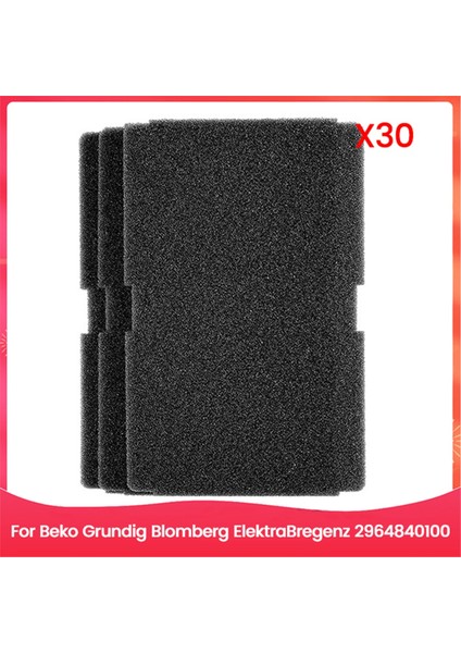 30 Adet 2964840100 Kurutma Makinesi Filtre Pamuğu Beko Grundig Blomberg Elektra Bregenz Kurutma Makinesi Isı Pompası Kurutma Makinesi Yedek Parçaları (Yurt Dışından)