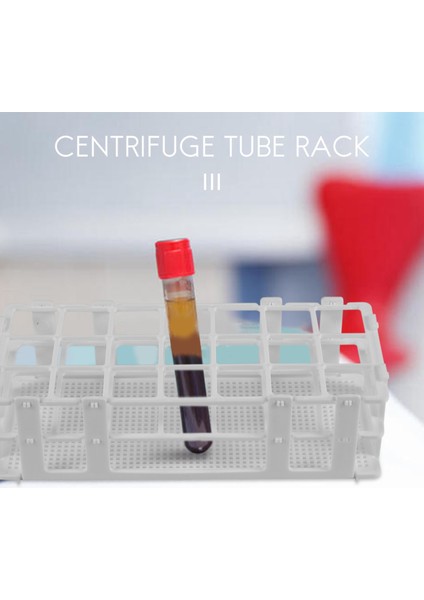 Paket Plastik Test Tüpü Rafı, 21 Delikli Laboratuvar Test Tüpü Rafı Tutucu 30MM Test Tüpleri Için, Beyaz, Çıkarılabilir (21 Delik) (Yurt Dışından)