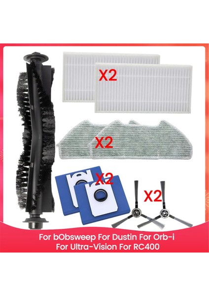 Bobsweep Için Vakum Yedek Parça Takımı Dustin Için Orb-I Için Ultra-Vision Için RC400 Için, Vakum Temizleyici Aksesuarları (Yurt Dışından)