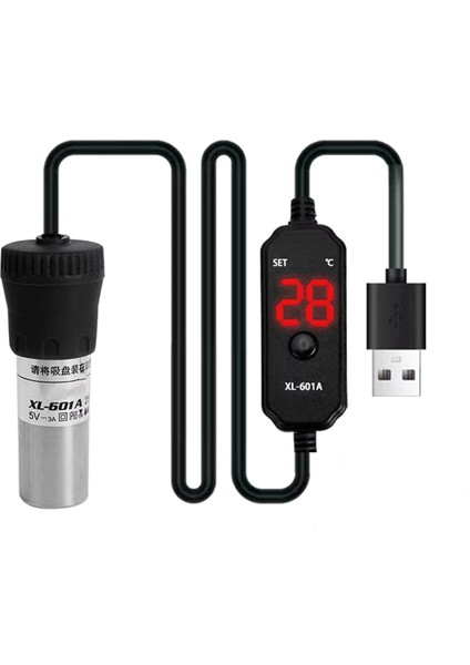 Akvaryum Isıtıcı Ayarlanabilir Dalgıç Balık Tankı Isıtıcı 25W Dijital Ekranlı Harici Sıcaklık Kontrol Cihazı 18-34°c (Yurt Dışından)