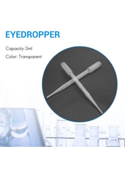 100 Adet Dereceli Pipetler Damlalıklı Polietilen (3ml) (Yurt Dışından) fiyatları