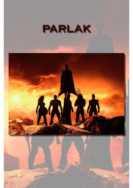 Justice League, Adalet Birliği Film, Çizgi Poster - Duvar Kağıdı Yüksek Kalite Baskı