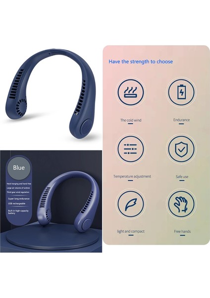 Taşınabilir Mini Boyun Fanı Taşınabilir Kanatsız Fan USB Şarj Edilebilir Kanatsız Asılı Hava Soğutucu (Yurt Dışından) fiyatları