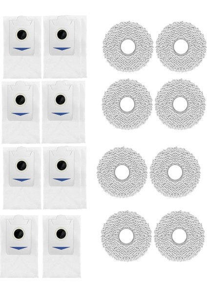 Ecovacs Deeboot X5 Omnı / X5 Pro Omnı Süpürme Robotu Temizleyici Parçalarının Değiştirilmesi Için 16 Adet Filtre ve Bez (Yurt Dışından) fiyatları