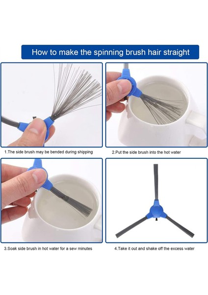 Proscenic 850T, Ultenic D5S Pro, Ultenic D5S Pro+, Uoni S1 Elektrikli Süpürge Ana Yan Fırça Hepa Filtresi Için (Yurt Dışından) indirimleri