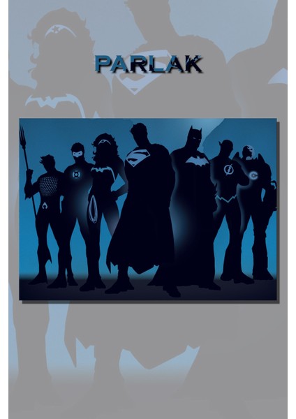 Justice League, Adalet Birliği Film, Çizgi Poster - Duvar Kağıdı Yüksek Kalite Baskı