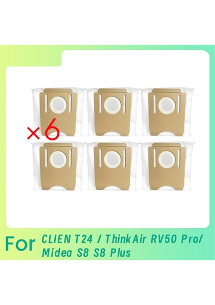 Clıen T24 / Thinkair RV50 Pro / Midea S8 S8 Plus Sarf Malzemeleri Toz Torbası Dokumasız Torba Süpürge Aksesuarları Temizleme Aracı, B (Yurt Dışından)