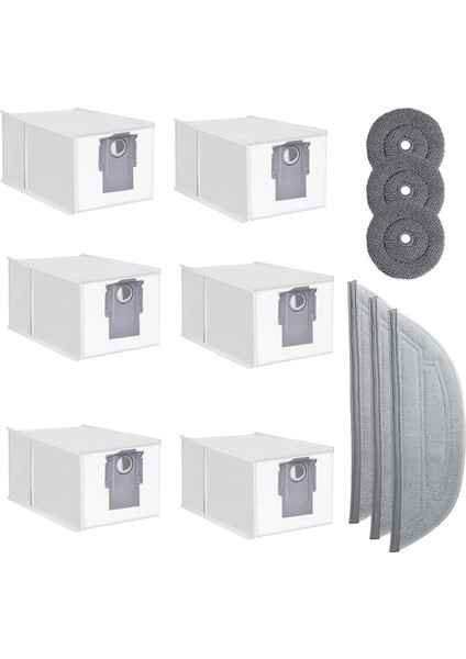 Roborock S8 Maxv Ultra Için Yedek Parçalar Toz Torbaları Paspas Paspas Pedleri Pedler Robot Süpürge Aksesuarları Kiti (Yurt Dışından)