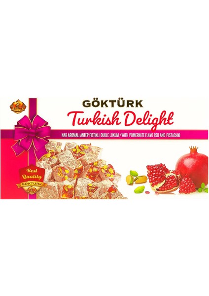 Antep Fıstıklı Narlı Duble Lokum 454 gr