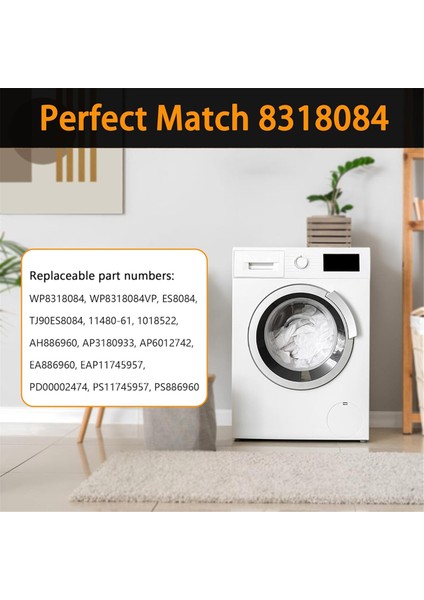 8318084 Whirlpool Kenmore Çamaşır Makineleri Için Çamaşır Makinesi Kapağı Anahtarı Yedek Parçası AP3180933 PS886960 WP8318084 AP6012742'YI Değiştirir (Yurt Dışından) modelleri