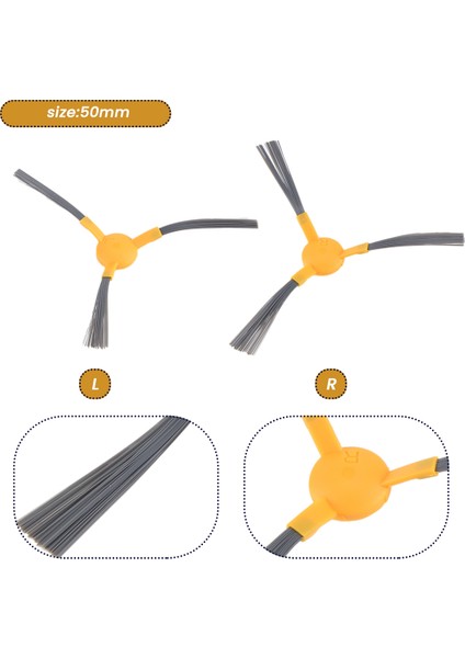 Haier T550W T560H Robot Süpürge Yedek Ev Temizlik Aksesuarları Dayanıklı Için 2 Adet Yan Fırçalar (Yurt Dışından) fırsatları