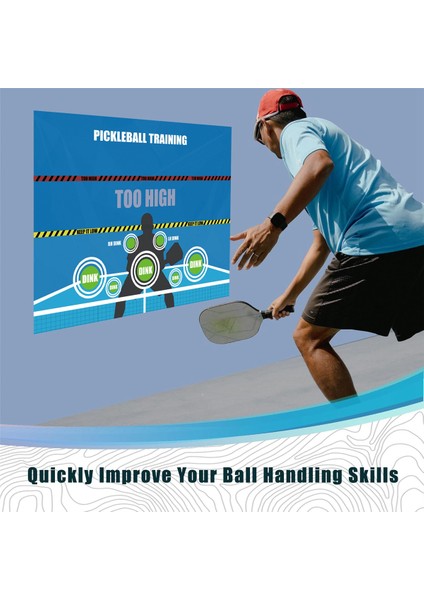 Pickleball Eğitim Uygulama Duvar Çıkartmaları Pickleball Dink Pad Uygulama Tahtası Poster Rebounder Eğitim Yardımı (Yurt Dışından) indirimleri