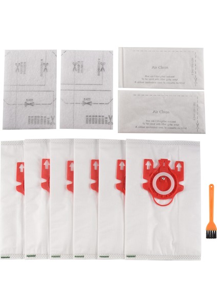 Miele Fjm Elektrikli Süpürge Için 6 Adet Yedek Uyumlu Airclean 3D Verimli Toz Torbası 10123220 Parçasını Değiştirir (Yurt Dışından)