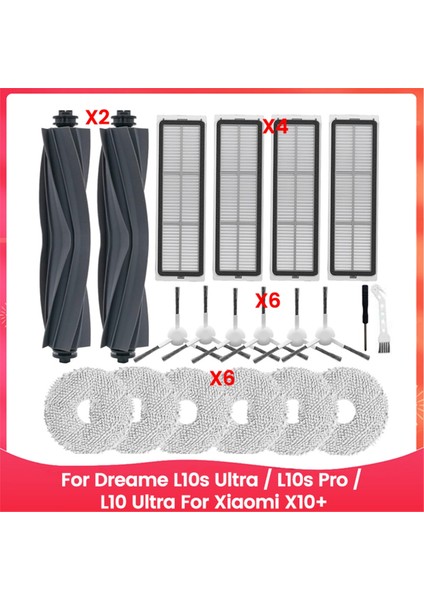Dreame L10S Ultra / L10S Pro / L10 Ultra Için Xiaomi X10+ Elektrikli Süpürge Parçaları Hepa Filtre Silindir Fırça Paspas Pedleri (Yurt Dışından)