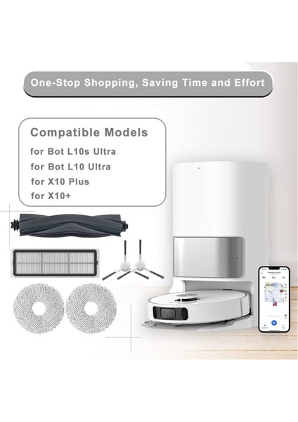 Dreame L10S Ultra / L10S Pro / L10 Ultra Için Xiaomi X10+ Elektrikli Süpürge Parçaları Hepa Filtre Silindir Fırça Paspas Pedleri (Yurt Dışından) fırsatları