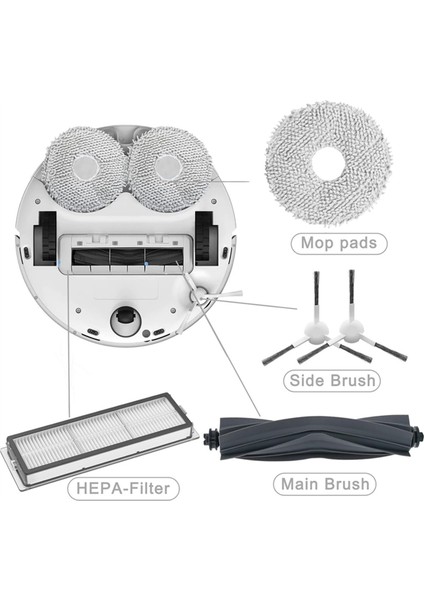 Dreame L10S Ultra / L10S Pro / L10 Ultra Için Xiaomi X10+ Elektrikli Süpürge Parçaları Hepa Filtre Silindir Fırça Paspas Pedleri (Yurt Dışından) indirimleri