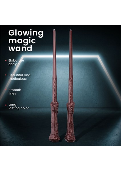 Parça Light Up Sihirli Sihirbazı Değnekleri Ses Oyuncak Değnek Çocuklar Için Kız Erkek Parti Kostüm Cosplay Aksesuar (Yurt Dışından)