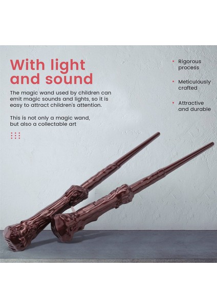 Parça Light Up Sihirli Sihirbazı Değnekleri Ses Oyuncak Değnek Çocuklar Için Kız Erkek Parti Kostüm Cosplay Aksesuar (Yurt Dışından)