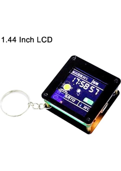 ESP32 C3 Masaüstü Küçük Süsler 1.44 Inç LCD Ekran El Bagajı Mini Tv Taşınabilir Askı Lvgl Spaceman ST7735 Spı Ekran (Yurt Dışından)