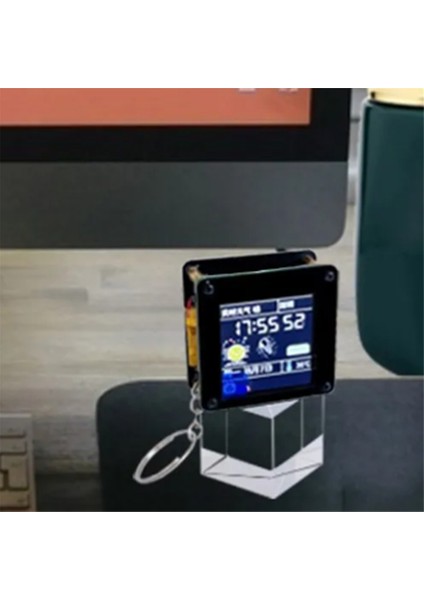 ESP32 C3 Masaüstü Küçük Süsler 1.44 Inç LCD Ekran El Bagajı Mini Tv Taşınabilir Askı Lvgl Spaceman ST7735 Spı Ekran (Yurt Dışından)