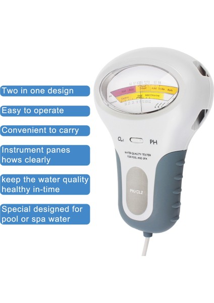 In 1 Su Kalitesi Test Cihazı PC-102 Ph Test Cihazı Yüzme Havuzu Spa Için Su Klor Test Cihazı Cl2 Ölçümü (Yurt Dışından) fiyatları
