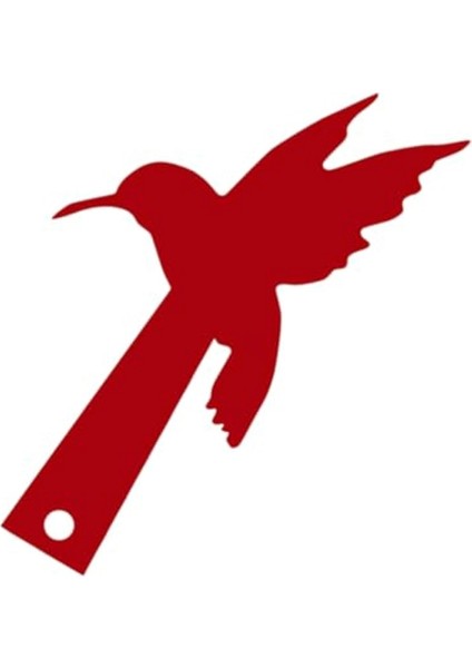 Kırmızı Güvercin Dekorasyonu Posta Kutusu Bayrağı Dekorasyonu Akrilik Dekorasyon (Yurt Dışından)