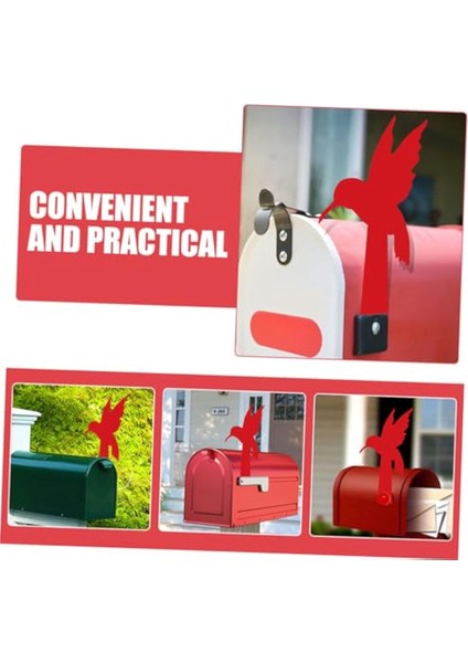 Kırmızı Güvercin Dekorasyonu Posta Kutusu Bayrağı Dekorasyonu Akrilik Dekorasyon (Yurt Dışından) indirimleri