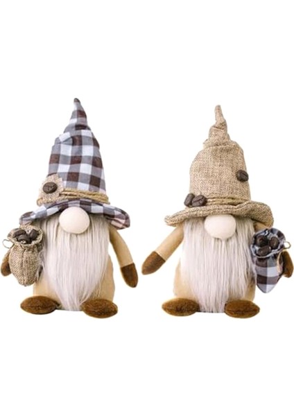 2 Adet Cüceler Peluş, Eve Taşınma Hediyesi Ev Ofis Çiftlik Evi, Cüceler Peluş Bebek Noel Süslemeleri Ev Süslemeleri (Yurt Dışından)