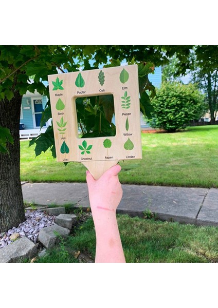 Doğa Rehberi Bulucu - Ahşap Çift Taraflı Doğal Vizör Doğa Rehberi Çerçevesi, Doğa Severlere Hediye(A) (Yurt Dışından) fiyatları