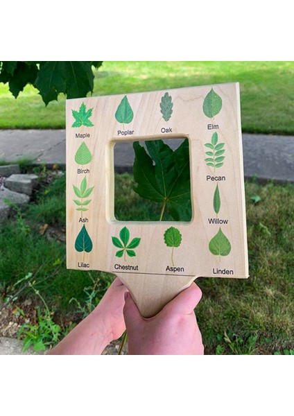 Doğa Rehberi Bulucu - Ahşap Çift Taraflı Doğal Vizör Doğa Rehberi Çerçevesi, Doğa Severlere Hediye(A) (Yurt Dışından) modelleri