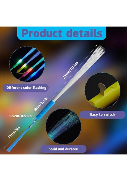 60 Adet Fiber Optik Değnek Kızdırma Değnekleri LED Işık Up Yanıp Sönen Çubuklar Çocuklar Için Doğum Günü Partisi Düğün Cadılar Bayramı Noel (Yurt Dışından) fiyatları