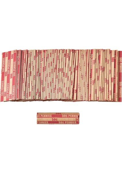 Penny Madeni Para Sarmalayıcıları Penny Kolları Düz Penny Rulo Sarmalayıcıları 100 Adet (Yurt Dışından)