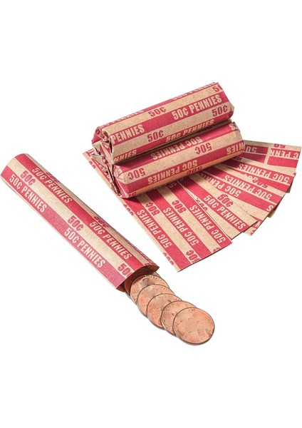 Penny Madeni Para Sarmalayıcıları Penny Kolları Düz Penny Rulo Sarmalayıcıları 100 Adet (Yurt Dışından) fiyatları