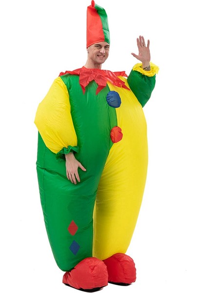 Şişme Yetişkin Parti Kostümü Joker Kostümleri Yetişkin Karikatür Elbise Takımı Için Parti Cosplay Kostümü (Yurt Dışından)