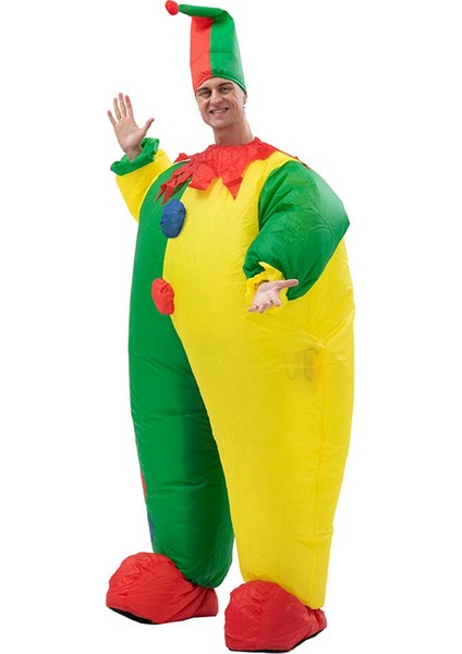 Şişme Yetişkin Parti Kostümü Joker Kostümleri Yetişkin Karikatür Elbise Takımı Için Parti Cosplay Kostümü (Yurt Dışından)