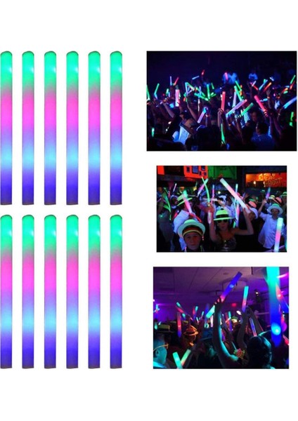 22 Adet LED Işık-Up Köpük Çubukları Yanıp Sönen Parlayan LED Köpük Çubukları Partiler Düğün Övgüler Konser Cadılar Bayramı Noel (Yurt Dışından) indirimleri