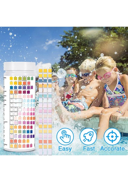 16'sı 1 Içme Suyu Test Kiti, Içme Suyu Için Su Test Kitleri 100 Pcs Su Kalitesi Test Şeritleri, Serbest Klor (Yurt Dışından) modelleri