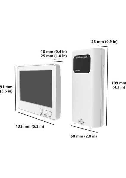 328FT/100M Menzil, Sıcaklık ve Nem ile Iç Mekan Dış Mekan Termometre ve Higrometre Kablosuz Hava Istasyonları (Yurt Dışından) fırsatları