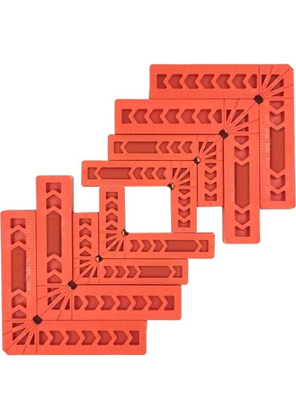 8 Adet Konumlandırma Kareler Ağaç Işleme, 90 Derece Köşe Sağ Açı Kelepçeleri Marangoz Köşe Sıkma Kare Aracı (Yurt Dışından)