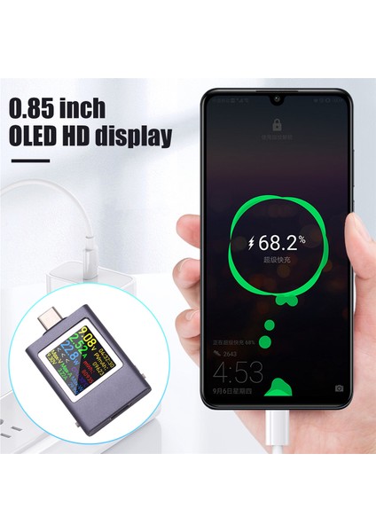 DC4.5-50V 0-12A Pd3.1 Çok Fonksiyonlu Dijital Ekran Dc Voltaj Ampermetre Güç Ölçer Tip-C Cep Telefonu Şarj Test Cihazı (Yurt Dışından) indirimleri