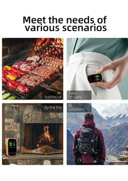 Seyahat Karbon Monoksit Dedektörü Şarj Edilebilir Co Alarmı Taşınabilir Mini Kamp Çadırı Alarmı Renkli Hd Ekranlı, Turuncu (Yurt Dışından) modelleri