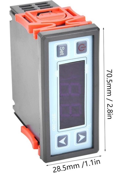 STC-200 Dijital Termostat Sıcaklık Kontrol Cihazı Mikrobilgisayar Soğutma Isıtma Kontrol Cihazı AC220V (Yurt Dışından)