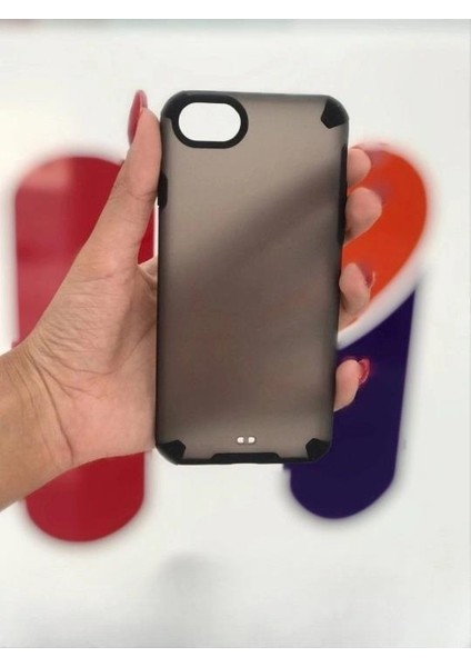 iPhone Se 2020 Kılıf Mat Yarı Saydam Kapak Sert Plastik Kaliteli Dayanıklı Arka Kapak