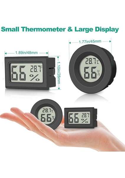 Mini Dijital Termometre Higrometre Iç Mekan 10'lu Paket Oda Termometresi Oda Termometresi Sıcaklık ve Nem Ölçer (Yurt Dışından) fırsatları