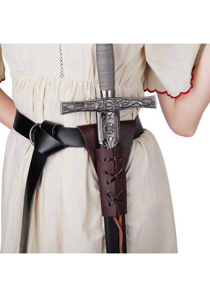 Ortaçağ Kılıf Cutlass Savaşçı Retro Tarzı Hançer Rapier Kın Cosplay Sahne Partisi Korsan Erkekler, Siyah (Yurt Dışından)
