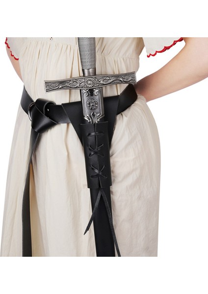 Ortaçağ Kılıf Cutlass Savaşçı Retro Tarzı Hançer Rapier Kın Cosplay Sahne Partisi Korsan Erkekler, Siyah (Yurt Dışından)