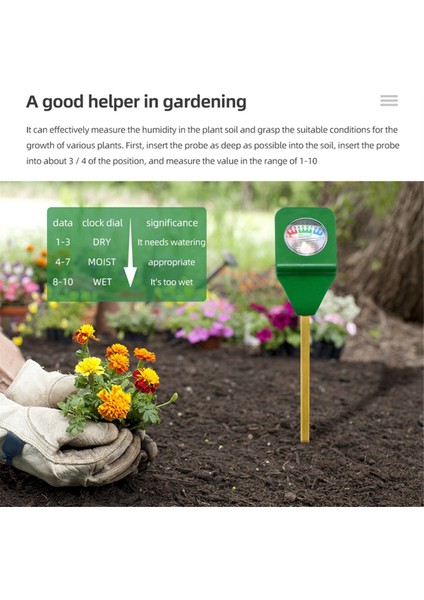Mini Toprak Nem Ölçer Nem Test Cihazı Toprak Ölçer Bitki Toprak Kiti Bahçe Bitkileri Için Nem Test Cihazı Test Cihazı (Yurt Dışından) indirimleri